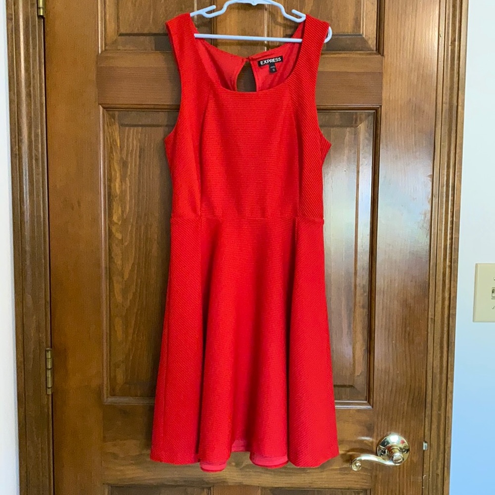 Express Red Dress-XS
